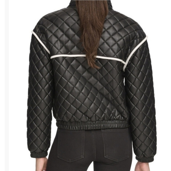 💕NWT Andrew Marc Sport Faux Leather Jacket💕 - Picture 3 of 12